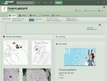 Tablet Screenshot of oceanslugiaspirit.deviantart.com