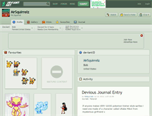 Tablet Screenshot of mrsquirrelz.deviantart.com