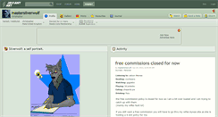 Desktop Screenshot of mastersilverwolf.deviantart.com