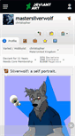 Mobile Screenshot of mastersilverwolf.deviantart.com