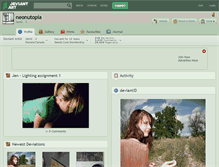 Tablet Screenshot of neonutopia.deviantart.com