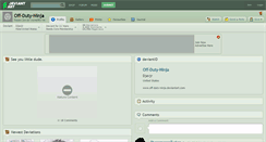 Desktop Screenshot of off-duty-ninja.deviantart.com