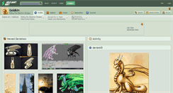 Desktop Screenshot of goldkin.deviantart.com