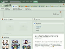 Tablet Screenshot of mattrr18.deviantart.com