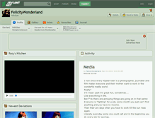 Tablet Screenshot of felicitywonderland.deviantart.com