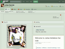 Tablet Screenshot of julian-fanclub.deviantart.com