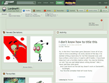 Tablet Screenshot of lordme91.deviantart.com