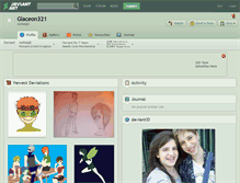 Tablet Screenshot of glaceon321.deviantart.com