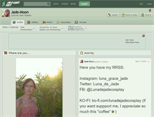 Tablet Screenshot of jade-moon.deviantart.com