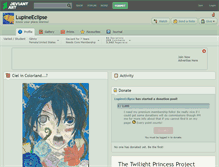 Tablet Screenshot of lupineeclipse.deviantart.com