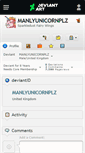 Mobile Screenshot of manlyunicornplz.deviantart.com