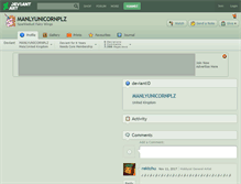 Tablet Screenshot of manlyunicornplz.deviantart.com