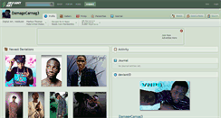 Desktop Screenshot of damagecarnag3.deviantart.com