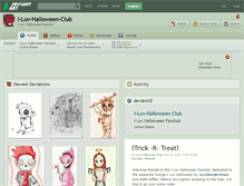 Tablet Screenshot of i-luv-halloween-club.deviantart.com