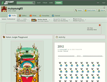 Tablet Screenshot of muloyoung85.deviantart.com