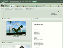 Tablet Screenshot of kusho.deviantart.com