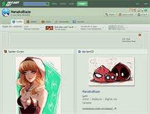 Tablet Screenshot of nanakoblaze.deviantart.com