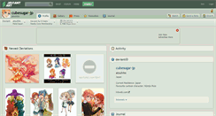 Desktop Screenshot of cubesugar-jp.deviantart.com