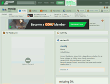 Tablet Screenshot of mossig.deviantart.com
