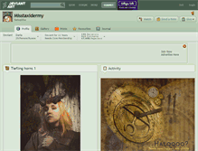 Tablet Screenshot of misstaxidermy.deviantart.com
