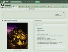Tablet Screenshot of kheelan.deviantart.com