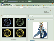 Tablet Screenshot of dwayna93.deviantart.com