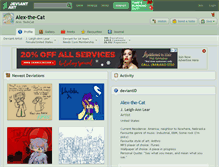 Tablet Screenshot of alex-the-cat.deviantart.com