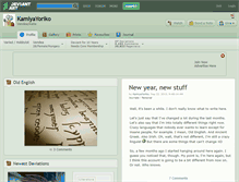 Tablet Screenshot of kamiyayoriko.deviantart.com
