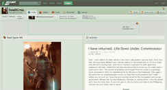 Desktop Screenshot of deadxcross.deviantart.com
