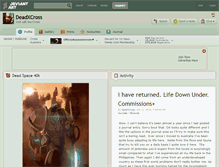 Tablet Screenshot of deadxcross.deviantart.com