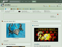 Tablet Screenshot of jynxsbox.deviantart.com