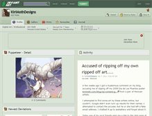 Tablet Screenshot of kirimothdesigns.deviantart.com