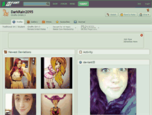 Tablet Screenshot of darkrain2095.deviantart.com