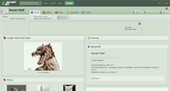 Desktop Screenshot of power-wolf.deviantart.com