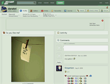 Tablet Screenshot of danatel.deviantart.com
