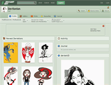 Tablet Screenshot of devilonion.deviantart.com