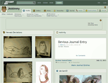 Tablet Screenshot of j666immy.deviantart.com