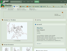Tablet Screenshot of kikuchiyo.deviantart.com