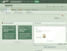Tablet Screenshot of narbelethe.deviantart.com