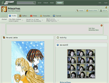 Tablet Screenshot of princeyves.deviantart.com