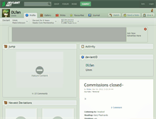 Tablet Screenshot of dlfan.deviantart.com