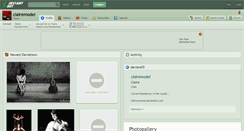 Desktop Screenshot of clairemodel.deviantart.com