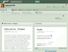 Tablet Screenshot of cadenceoflife.deviantart.com