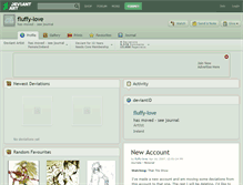 Tablet Screenshot of fluffy-love.deviantart.com