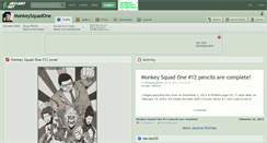 Desktop Screenshot of monkeysquadone.deviantart.com