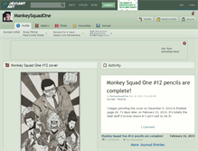 Tablet Screenshot of monkeysquadone.deviantart.com