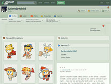 Tablet Screenshot of luciendarkchild.deviantart.com