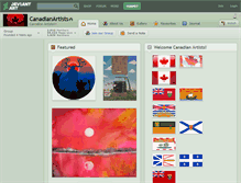 Tablet Screenshot of canadianartists.deviantart.com