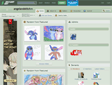 Tablet Screenshot of angelandstitch.deviantart.com