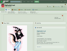 Tablet Screenshot of bigdaddycruel.deviantart.com